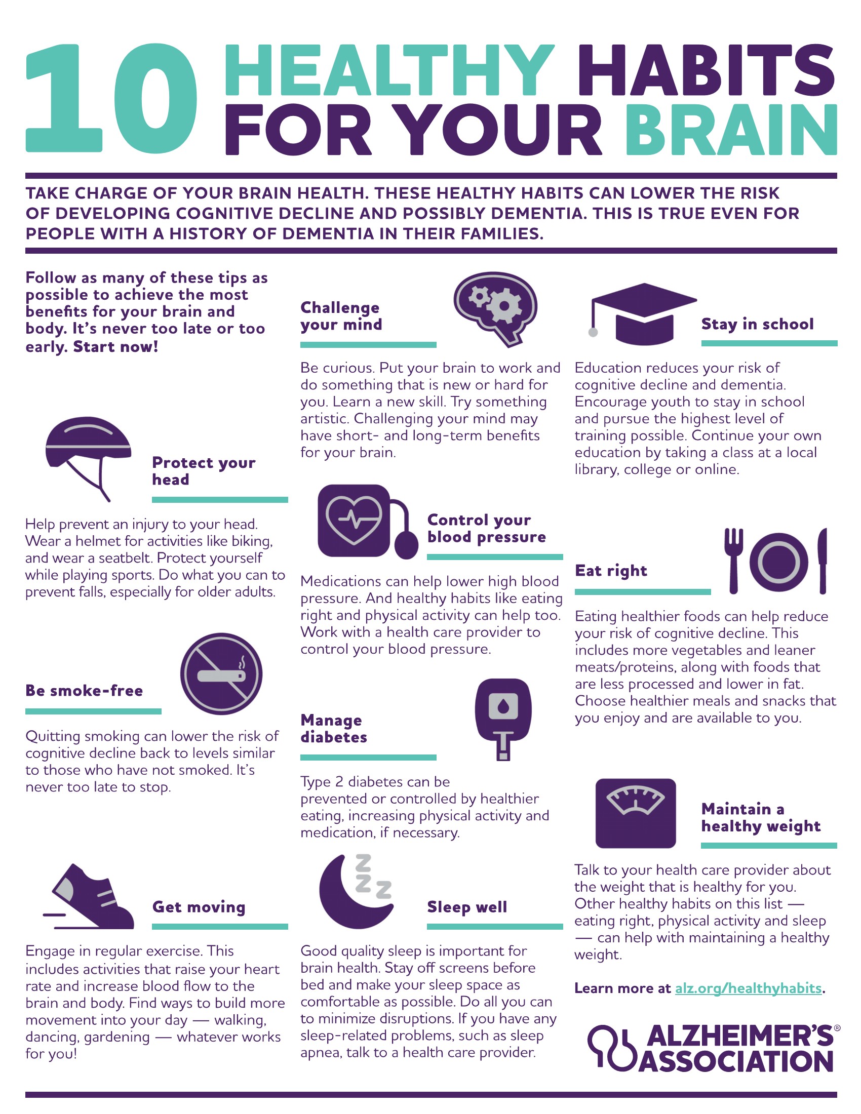 10 Healthy Habits for Your Brain